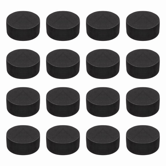 Single Sided Speaker Isolation Pads, 45mmx20mm Round Black Non Slip EVA Acoustic Foam Pads Feet Anti-Vibration Base for Decks Speaker Subwoofer HiFi Sound System, Pack of 16