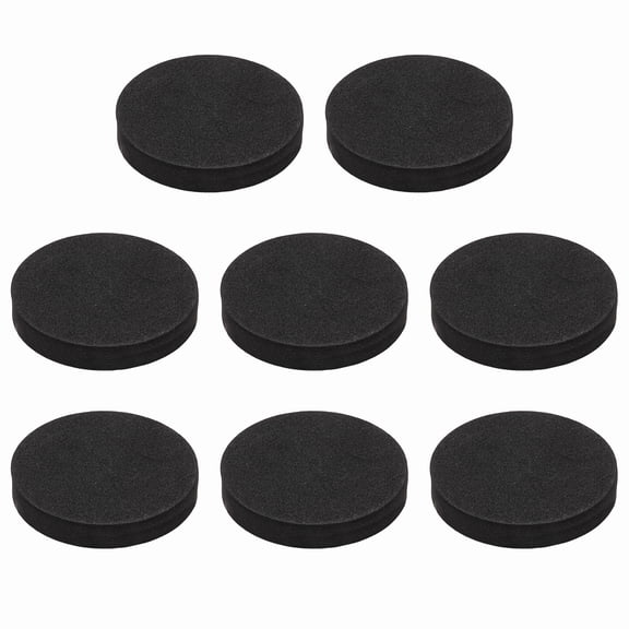 Single Sided Speaker Isolation Pads, 45mmx8mm Round Black Non Slip EVA Acoustic Foam Pads Feet Anti-Vibration Base for Decks Speaker Subwoofer HiFi Sound System, Pack of 8