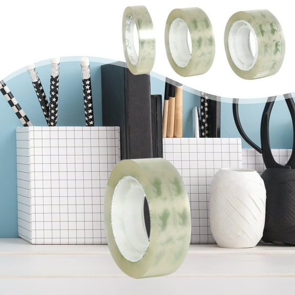Single Sided Strong Self Adhesive Tape,Transparent Stationery Small Tape,Sealing Tape Tie Mouth Packaging Tape for Office,Premium Clear Tape,Gift Wrap Tape for Home