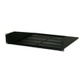 thumbnail image 1 of Single-Sided Vented Cantilever Shelf, 1U, 19" x 12"D, Black, 1 of 1
