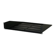 Single-Sided Vented Cantilever Shelf, 1U, 19" x 18"D, Black