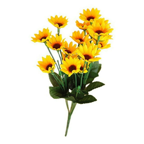 Single Simulated Silk Sunflower, Artificial Flower for Living Room Decoration, Lifelike Appearance, No Maintenance Needed
