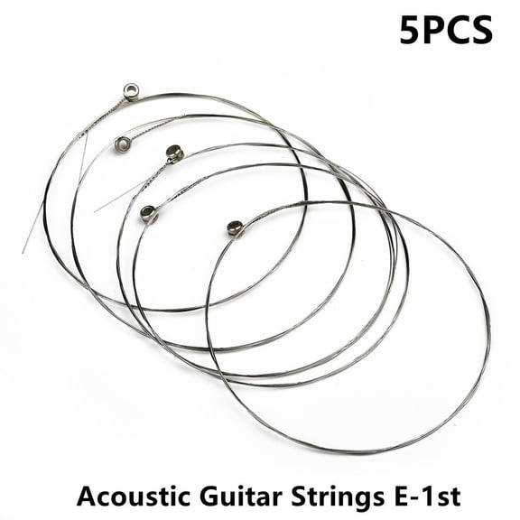 Single Single Guitar Strings Accessories Parts Replacement 1St E 5 Pcs Acoustic Musical Instrument Gauges .012
