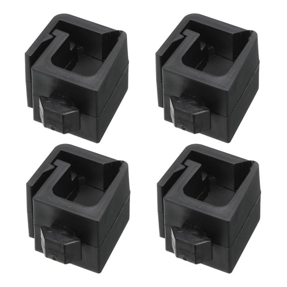 Single Slot Flat Cable Clamp 6, 10mm Mount Slot Width ABS 20 Series European Standard Aluminum Extrusion 4Pcs