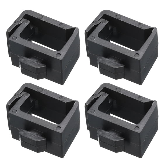 Single Slot Flat Cable Clamp 8, 13.5mm Mount Slot Width ABS 30 Series European Standard Aluminum Extrusion 4Pcs