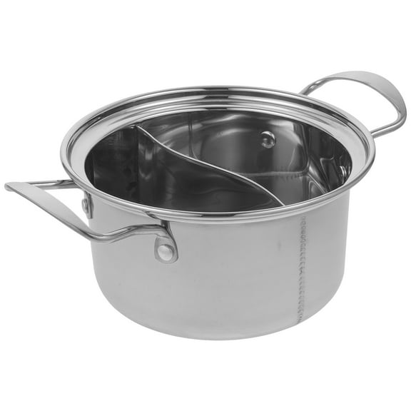 Single Small Hot Pot Stainless Steel Cooking Cooker Soup Pot Cookware Stainless Steel Pan Stainless Saucepan Individual