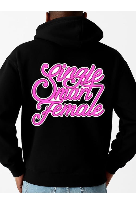 Single & Smart sweatshirt funny humor mens long sleeve black For Winter Casual Daily Wear streetwear wife vintage Vintage Unisex Shirt Graphic Tee tshirts Vintage Unisex Shirt Short Sleeve tshirts