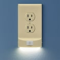 thumbnail image 1 of Single, SnapPower MotionLight [FOR STANDARD OUTLETS] - Motion Detecting LED Night Lights Built-In to Wall Plate - Bright/Dim/Off Options - Automatically On/Off Sensor - (Ivory, Duplex), 1 of 5