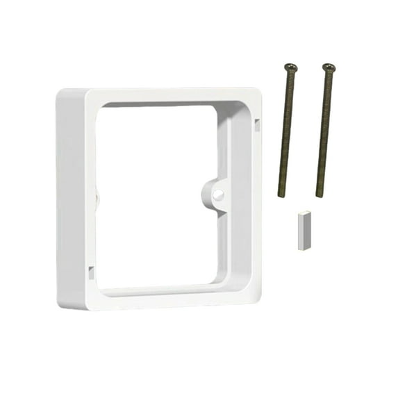 Single Socket Spacer Electrical Outlet Box Extender Single Gang Box Extender Square Spacer for Living Room School Offic