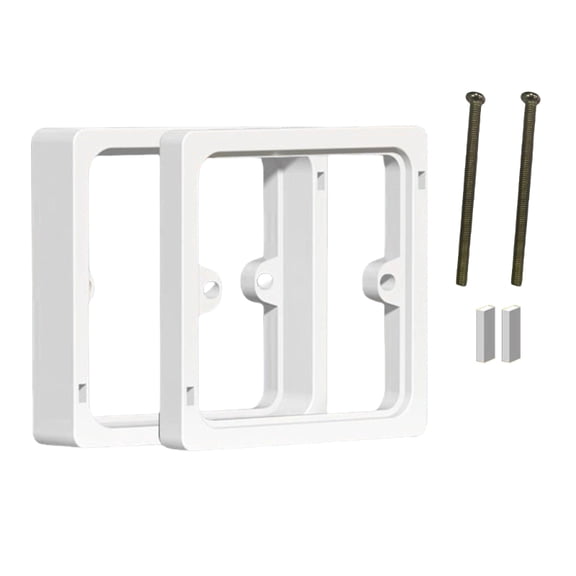 Single Socket Spacer Electrical Outlet Box Extender Single Gang Box Extender Square Spacer for Living Room School Offic
