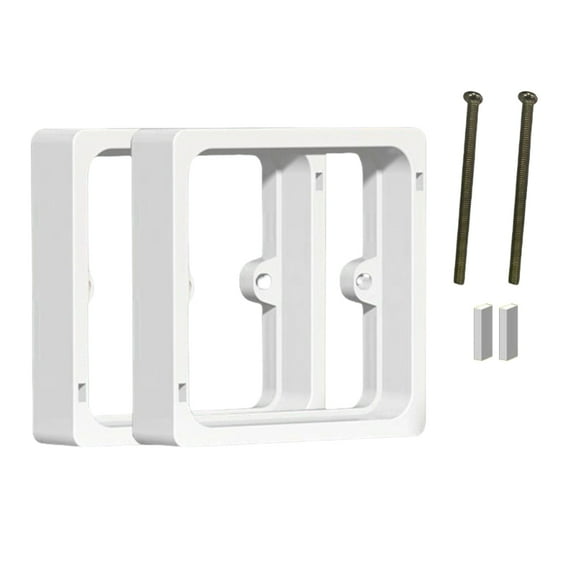 Single Socket Spacer Electrical Outlet Box Extender Single Gang Box Extender Square Spacer for Living Room School Offic