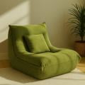 Single Sofa Indoor Lounge Chair Lounge Chair With Pillow High Resilience Foam Single Sofa Indoor Couch For Bedroom Game Living Room Green No Assembly Required