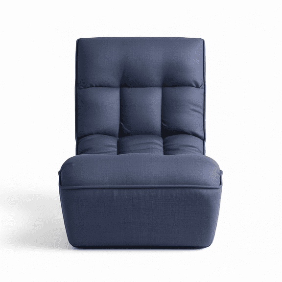 Single Sofa Reclining Chair Japanese Style Lazy Floor Sofa for Tatami Balcony Leisure Adjustable Folding Chair