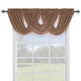thumbnail image 1 of Single Soho Faux Silk Waterfall Window Valance- Rust - 57x37, 1 of 2