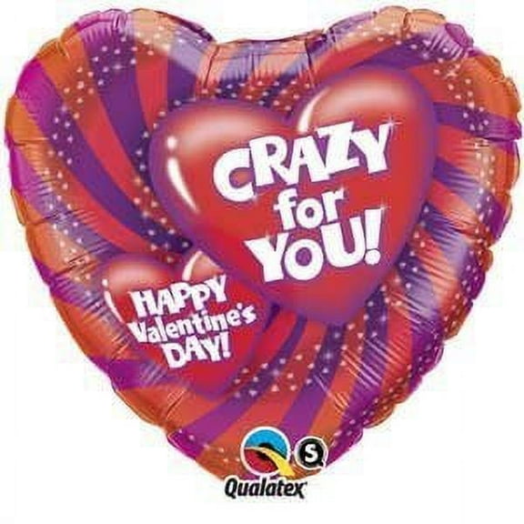 Single Source Party Supplies - 18" Crazy For You Valentine Foil Balloon
