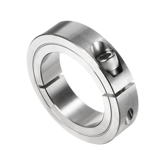 Single Split Clamp-On Shaft Collar 2" Bore One-Piece Clamping Collar, 3" OD, 11/16" Width, Stainless Steel