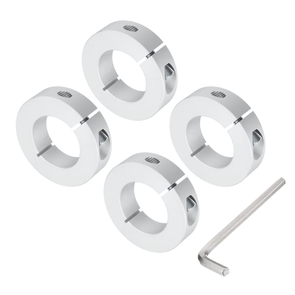 Single Split Shaft Collar Set for 40mm Shaft, One-Piece Clamping Collars 70mm OD, 18mm Thickness