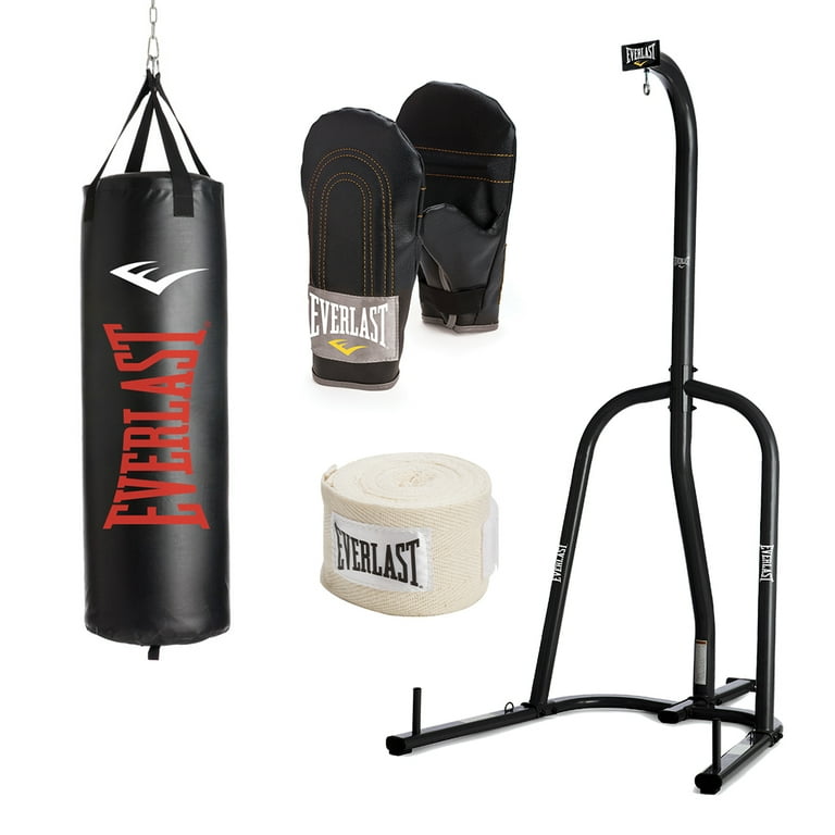 Nevatear Heavy 100 Lb Everlast Punching Bag With Stand Gym Bag