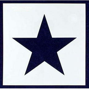 Single Star Stencil 14 Mil -11.5 X 11.5 Inches Overall - Painting/Crafts/Templates