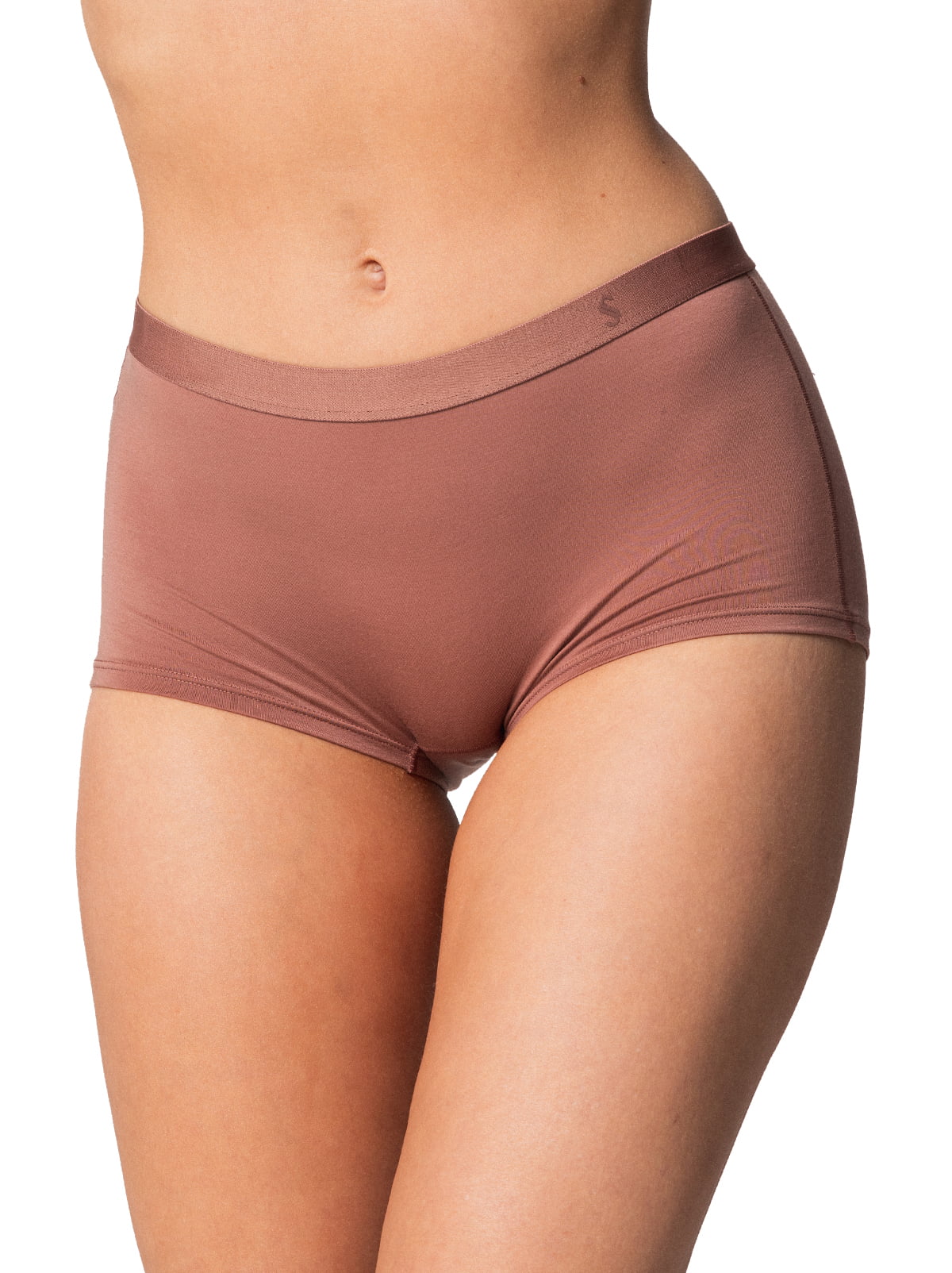 Jockey Women's Underwear Modern Micro Seamfree Boyshort,Beige,Size:5