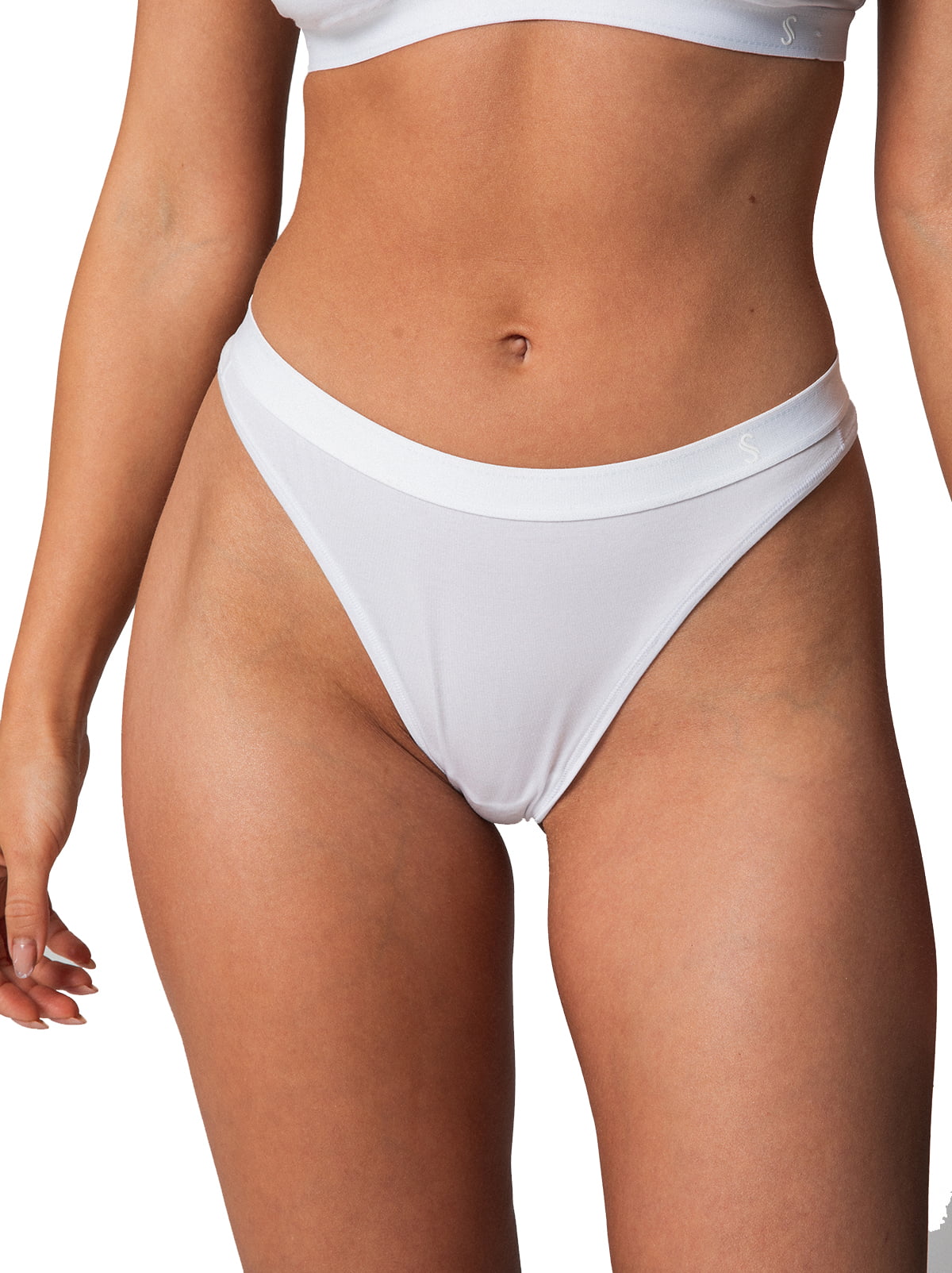 Thong Four Pack - Taupe  Sustainable TENCEL™ Lace Underwear