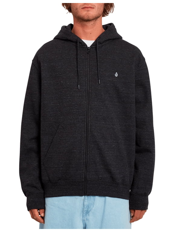 Single Stone Zipped Hoody [Heather Black]