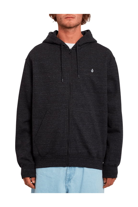 Single Stone Zipped Hoody [Heather Black]