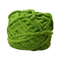 Single Strand Ice Line 09 Autumn Fragrance Green, 1 Roll of Wool, FNGZ Chunky Knit Yarn Soft Velvet Yarn Crochet Knitting Blanket Yarn Diy Craft for Knit Sweaters Blankets Shoes Scarves Clothes