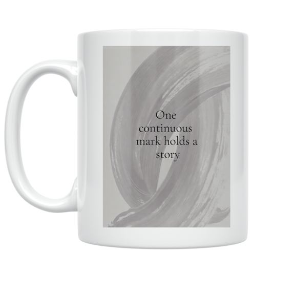 Single Stroke Art - Modern Minimalist Enthusiast - 11 oz Ceramic Coffee Mug