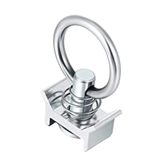 Single Stud Fitting L Track Tie Down Keeper Cargo Control Stainless Steel for Truck Bed Trailer Lighting