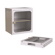 4 Supply Single Sturdy & Convenient Foldable Cabinet, Durable Steel-Wood Combo With Anti-Slip Design & Quick Fold & Install, Easy To Diy Storage Container With Door