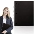 thumbnail image 1 of Single Subject Notebook*1 Pack,Composition Notebook Wide Ruled,Notebook Paper,Spiral Notebook,College Ruled Notebook Paper,1 Subject Spiral Notebook,Wide Ruled Notebook Paper,Black, 1 of 9