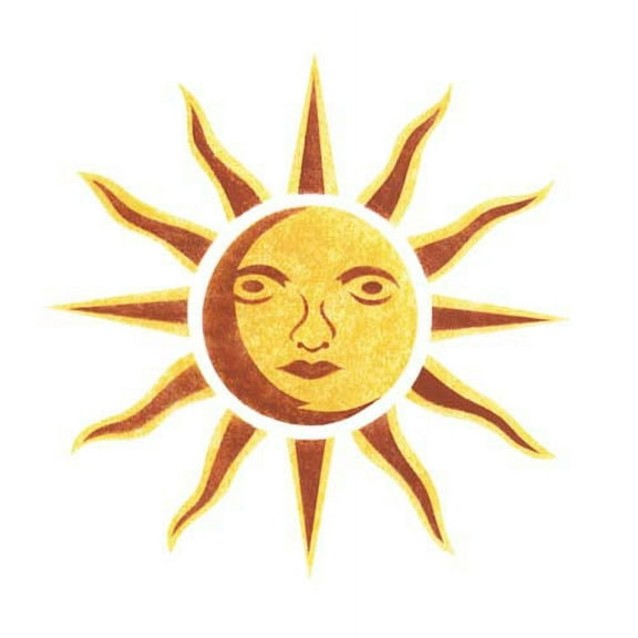 Single Sun Wall Stencil SKU #374 by Designer Stencils