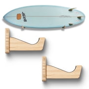 Vagabond Racks Bamboo Surfboard Rack Wall Mount   Single Board Storage & Display Holder