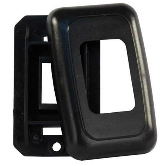 Single Switch Base & Face Plate, Black