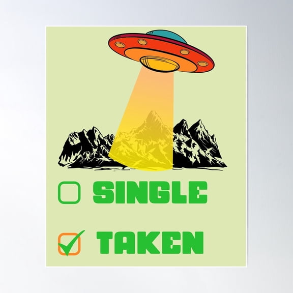 Single Taken Alien Poster Wall Art, Modern Wall Decor For Living Room Bedroom, 8x12 UNFRAMED