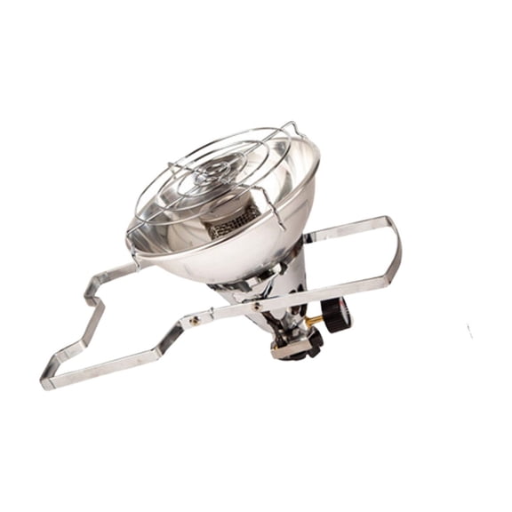 Single Tank Top Propane Heater,Propane Tank Heater Attachment,Portable Liquefied Heater with Adjustable Heat Modes,Tip-Over Safety and Shut-Off Valve,Durable Outdoor Heater for Patio,Camping(Silver)