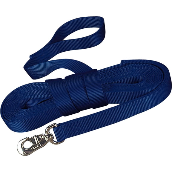 Hamilton Halter Company - Lunge Line With Swivel Single Thick- Navy 26 Feet - 23D NV