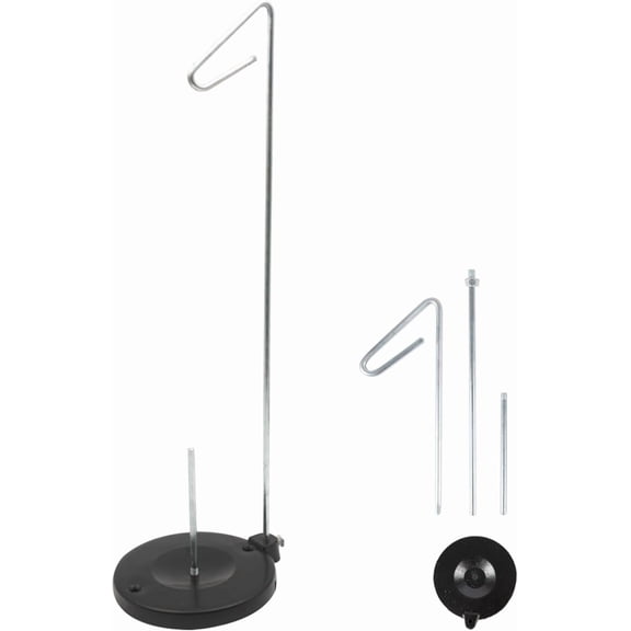 Single Thread Stand Large Spool, Full Metal Stable &Adjustable Thread Stand, Universal Single Cone and Spool for Sewing and Embroidery Machines