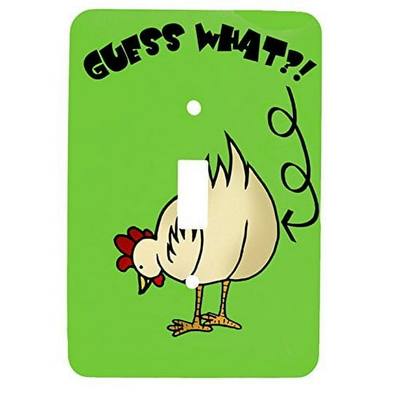 Single Toggle Metal Light Switch Cover with Chicken Butt Design