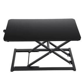 Single Top 23.6 inch Scissors Lift Keyboard and Mouse Riser, Height Adjustable Standing Desk Converter for Ergonomic Sit Stand Workstations, 7 Height Levels