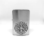 Single Torch Pocket Lighter   Fireman s Cross   Black