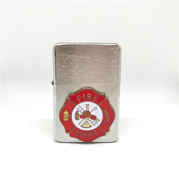 Single Torch Pocket Lighter  (Fireman's Cross - Enamel)
