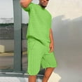 thumbnail image 1 of mens-summer-suit-fashion-loose-men-2-pieces-outfit-summer-hippie-shirt-and-short-set, 1 of 6