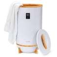 thumbnail image 1 of Single Touch Towel & Blanket Warmer with Fragrant Disc Holder and LED Ring (Gray), 1 of 9