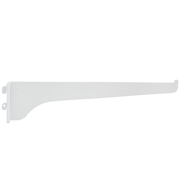 Single Track Shelf Bracket, 10 Inches, White by Stone Harbor Hardware