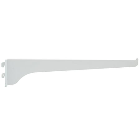 Single Track Shelf Bracket, 12 Inches, White by Stone Harbor Hardware