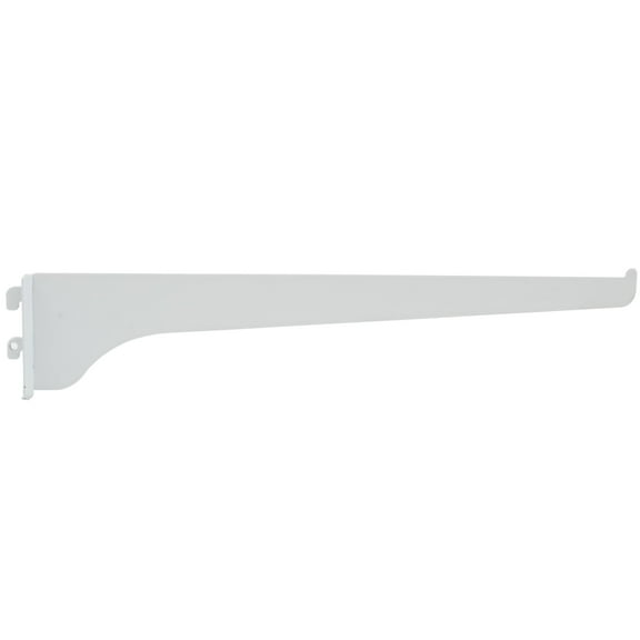 Single Track Shelf Bracket, 12 Inches, White by Stone Harbor Hardware