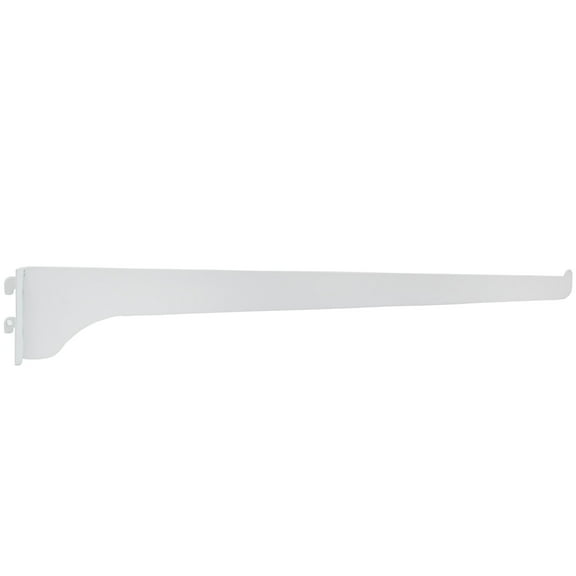 Single Track Shelf Bracket, 14 Inches, White by Stone Harbor Hardware