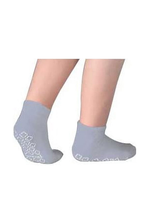Patient Safety Footwear with Terrycloth Interior, X-Large, Grey